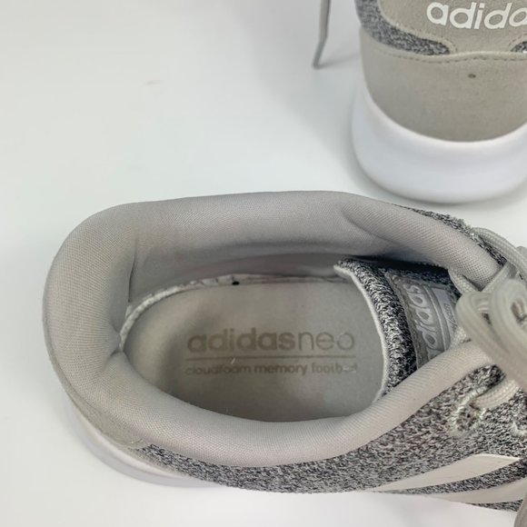 Adidas Cloudfoam Women's QT Racer 2.0 Shoes in Grey/White Size 7 - Picture 5 of 9